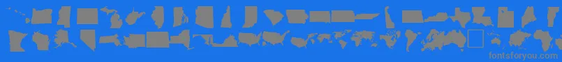 Weitere Informationen zur DINGMAPS-Schriftart DINGMAPS-Schriftart – Graue Schriften auf blauem Hintergrund