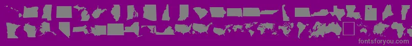 Más sobre la fuente DINGMAPS fuente DINGMAPS – Fuentes Grises Sobre Fondo Morado