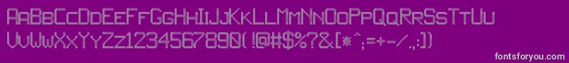 フォントJdLed3 – 紫の背景に緑のフォント