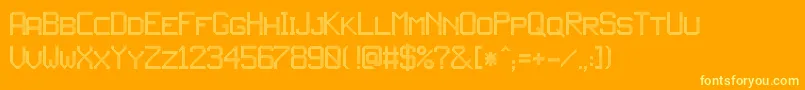 JdLed3 Font – Yellow Fonts on Orange Background