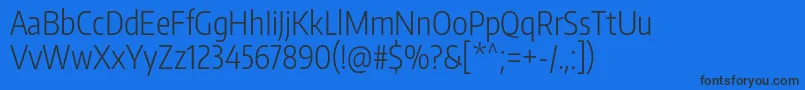 EncodesanscompressedLight Font – Black Fonts on Blue Background