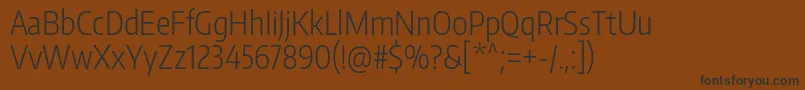 Шрифт EncodesanscompressedLight – чёрные шрифты на коричневом фоне