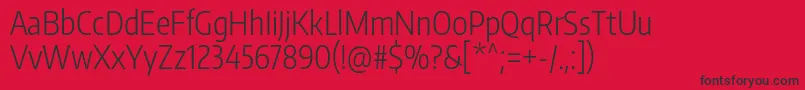 EncodesanscompressedLight Font – Black Fonts on Red Background