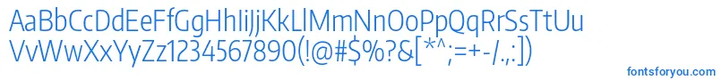 EncodesanscompressedLight-Schriftart – Blaue Schriften