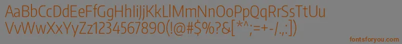 EncodesanscompressedLight Font – Brown Fonts on Gray Background