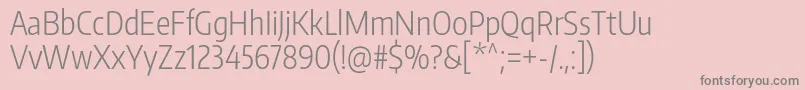 EncodesanscompressedLight Font – Gray Fonts on Pink Background