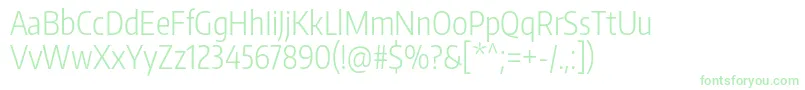 EncodesanscompressedLight Font – Green Fonts on White Background