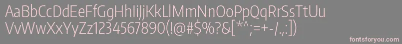 EncodesanscompressedLight Font – Pink Fonts on Gray Background