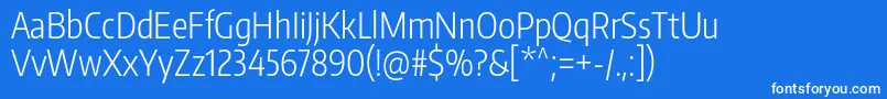 EncodesanscompressedLight Font – White Fonts on Blue Background