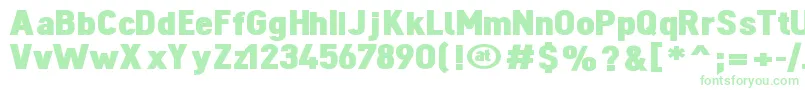 DINOBL   Font – Green Fonts on White Background