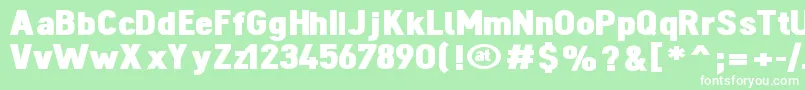 DINOBL   Font – White Fonts on Green Background