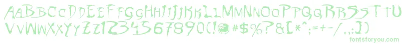 Dinobots Font – Green Fonts on White Background