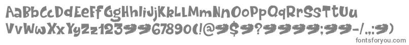 Dinosaur Cake DEMO-Schriftart – Graue Schriften