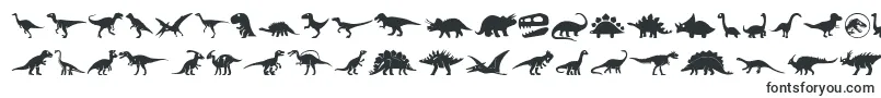 Czcionka Dinosaur Icons – czcionki Helvetica