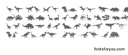 Шрифт Dinosaur Icons