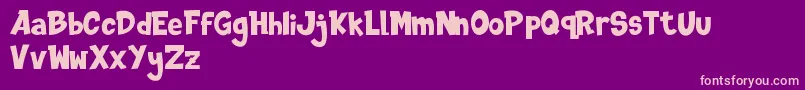 DINOTOONS DEMO Font – Pink Fonts on Purple Background