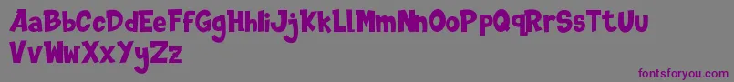 DINOTOONS DEMO Font – Purple Fonts on Gray Background