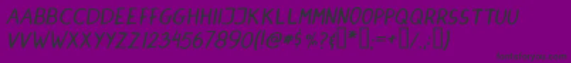 DINSKI   Font – Black Fonts on Purple Background