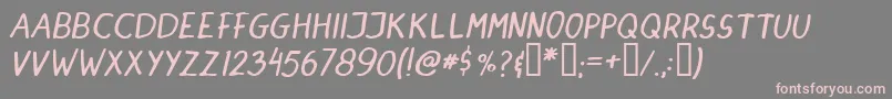 More about DINSKI   Font DINSKI   Font – Pink Fonts on Gray Background