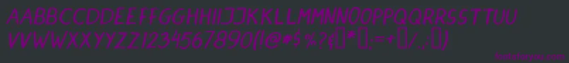 DINSKI   Font – Purple Fonts on Black Background