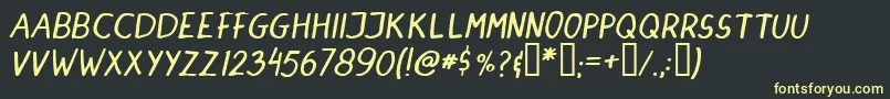 More about DINSKI   Font DINSKI   Font – Yellow Fonts on Black Background