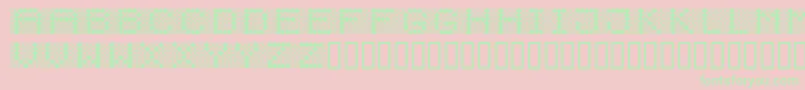 Diodos Font – Green Fonts on Pink Background