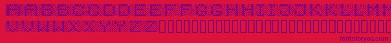 Diodos Font – Purple Fonts on Red Background