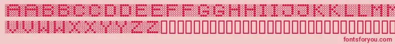 Diodos Font – Red Fonts on Pink Background