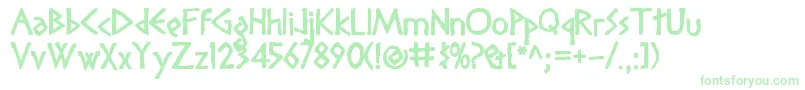 DIOGENES Font – Green Fonts on White Background