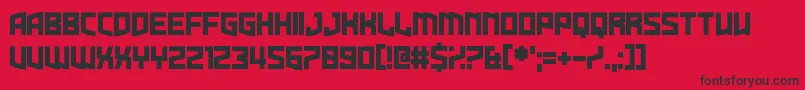 Dire Gramme Font – Black Fonts on Red Background