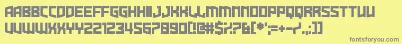Dire Gramme Font – Gray Fonts on Yellow Background