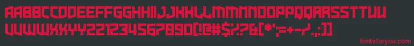 Dire Gramme Font – Red Fonts on Black Background