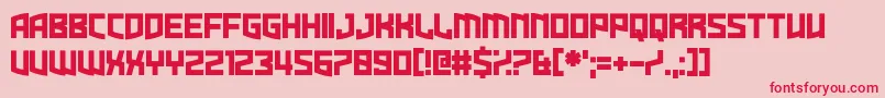 Dire Gramme Font – Red Fonts on Pink Background