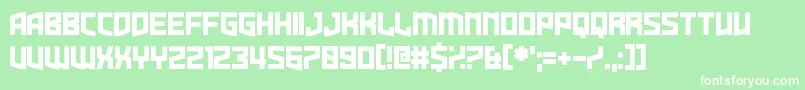 Dire Gramme Font – White Fonts on Green Background