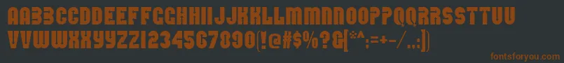 direction Font – Brown Fonts on Black Background