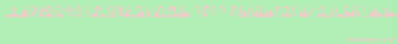 Directors Font – Pink Fonts on Green Background