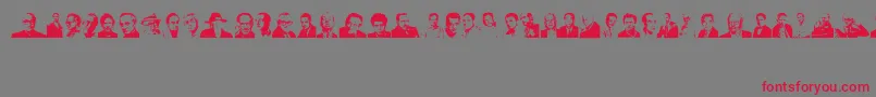 fuente Directors – Fuentes Rojas Sobre Fondo Gris