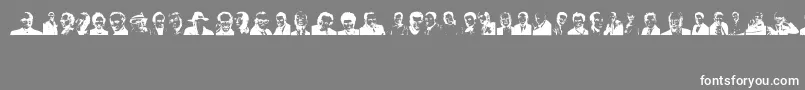 フォントDirectors – 灰色の背景に白い文字