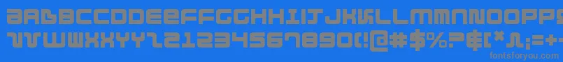 direktor Font – Gray Fonts on Blue Background