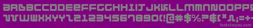 direktor-Schriftart – Graue Schriften auf violettem Hintergrund