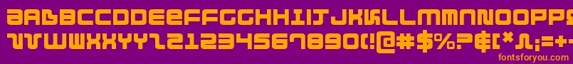 direktor Font – Orange Fonts on Purple Background