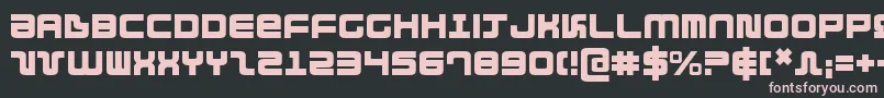 direktor-Schriftart – Rosa Schriften auf schwarzem Hintergrund