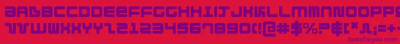 direktor Font – Purple Fonts on Red Background