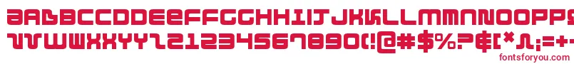 Шрифт direktor – красные шрифты на белом фоне