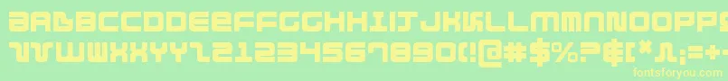 Шрифт direktor – жёлтые шрифты на зелёном фоне