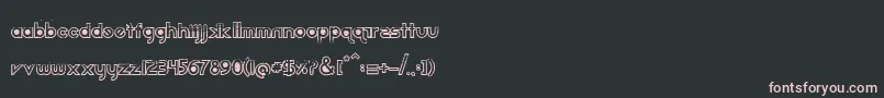 フォントDirt2 Echo – 黒い背景にピンクのフォント