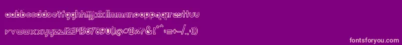Dirt2 Echo Font – Pink Fonts on Purple Background