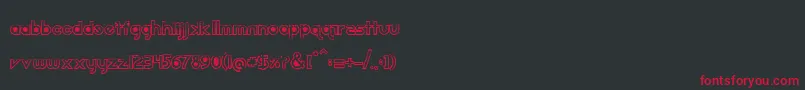 Dirt2 Echo Font – Red Fonts on Black Background