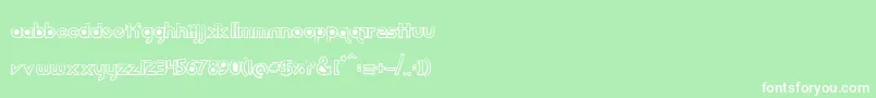Dirt2 Echo Font – White Fonts on Green Background