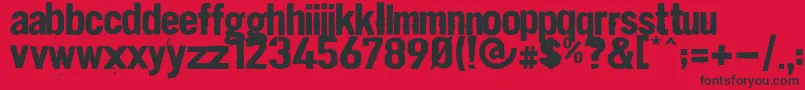 Dirt2 Stickler Font – Black Fonts on Red Background